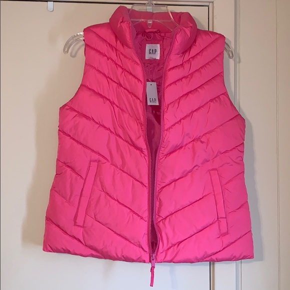 ❌SOLD❌Gap Bold Pink Medium Warmest Puffer Vest NWT - Picture 4 of 5
